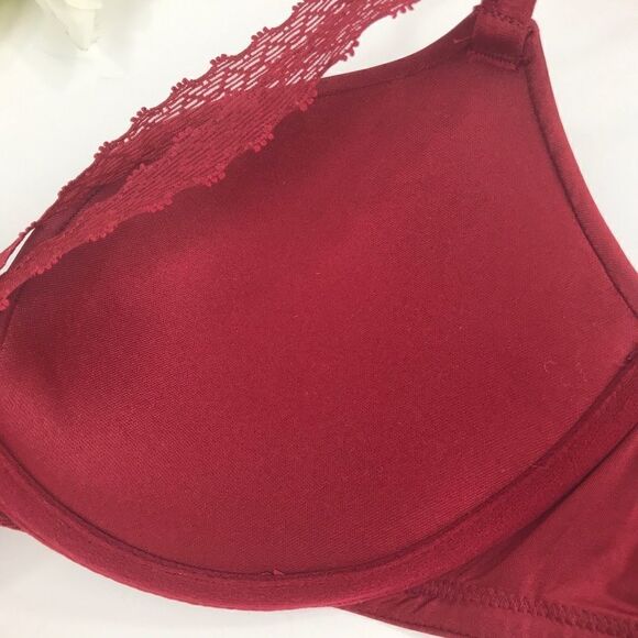 Adore Me NEW Red Smooth Padded underwire Bra 32C - Picture 5 of 8